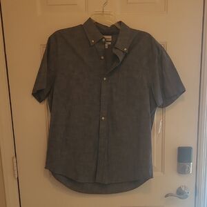 Men's Gray Short Sleeve Shirt